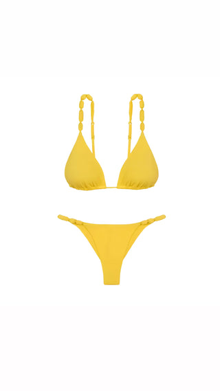 Golden Daze – Bikini, Maxirock Set in Gelb