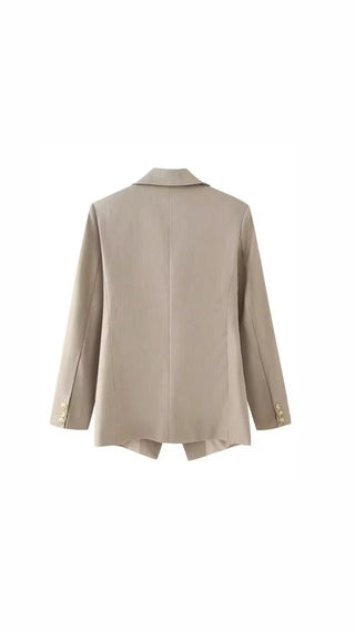 Asymmetrischer Blazer – Eleganter Look in Beige oder Braun