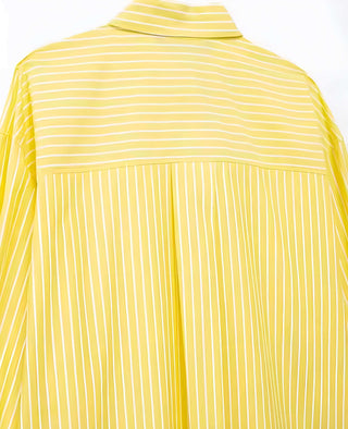 Sunny Stripes Zweiteiler – gelbes Set mit Bluse, Hose