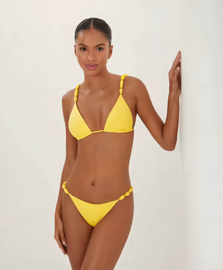 Golden Daze – Bikini, Maxirock Set in Gelb