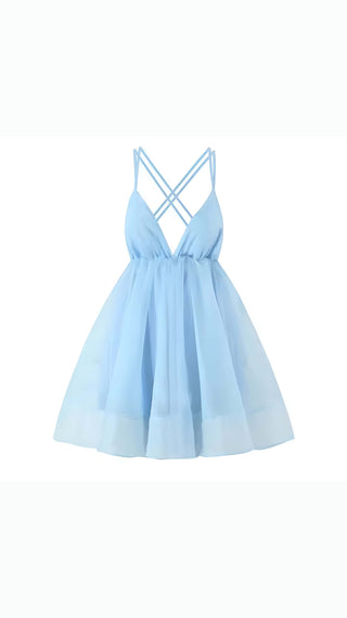 Soléa – Rückenfreies Sommerkleid mit Volumenrock