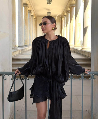 Beverly - Minikleid mit plissiertem Rüschensaum
