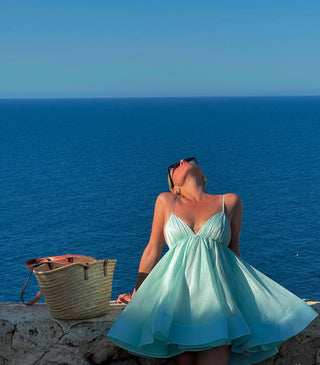 Soléa – Rückenfreies Sommerkleid mit Volumenrock