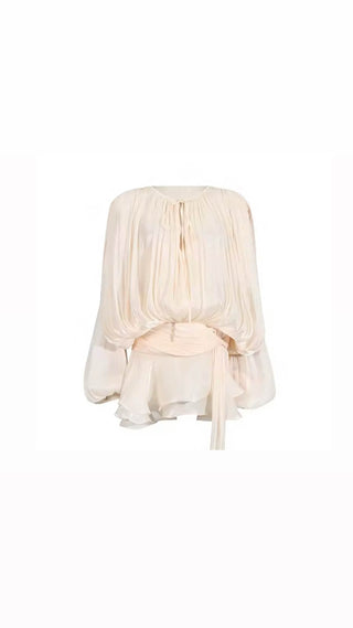 Beverly - Minikleid mit plissiertem Rüschensaum