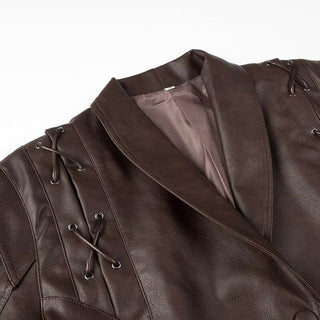 Florida - Kunstlederjacke mit Bindegürtel