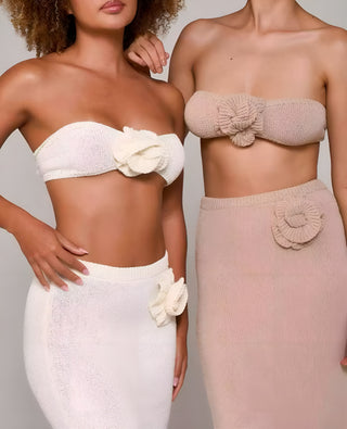 Rosett - Ensemble deux pièces avec application de fleurs
