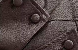 Wanda – Oversize Lederjacke im Biker-Stil in Schwarz oder Braun
