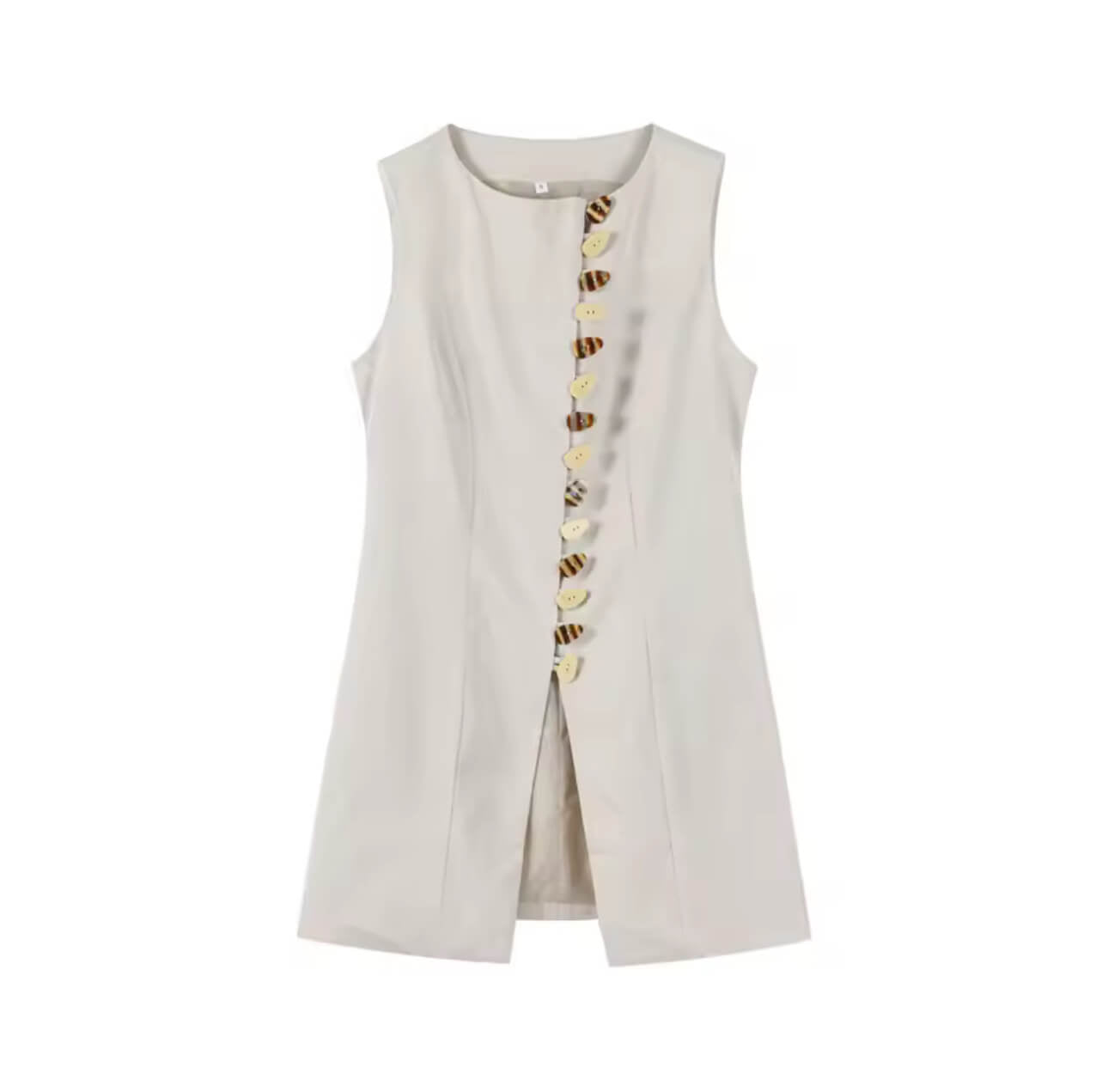 Sommer-Set – Top & Minirock mit Knöpfen