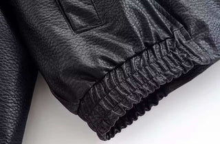 Wanda – Oversize Lederjacke im Biker-Stil in Schwarz oder Braun