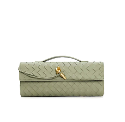 Angeles - Geflochtene Clutch in mehreren Farben