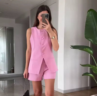 Esra Sommer-Zweiteiler - Blazer Top, Shorts