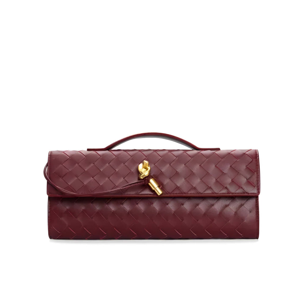Angeles - Geflochtene Clutch in mehreren Farben