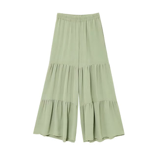 Carla - Zweiteiler mit Schleifenbluse, Volant-Hose