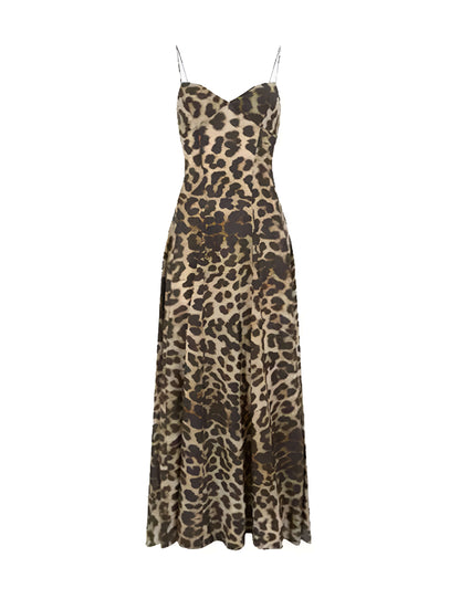 Leopard Dreams – Maxi Slip Kleid