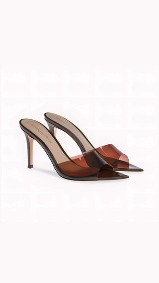 Celeste - Elegante High Heels in Grau, Gelb & Nude mit hohem Absatz