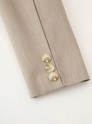 Asymmetrischer Blazer – Eleganter Look in Beige oder Braun